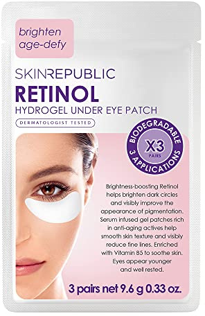 SKIN REPUBLIC Retinol Hydrogel Under Eye Patch (3 PAIRS) 9.6g
