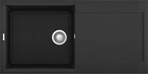ELLECI LGY48040 | Lavello da incasso GRANITEK EASY 480 | Colore : Nerone