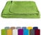 KiGATEX Frottee-Decke aus 100% Baumwolle - Sommer-Decke, Tagesdecke, Bettdecke, Strandtuch - Waschbar - Öko-Tex Zertifiziert - 150x200 cm - Lemon
