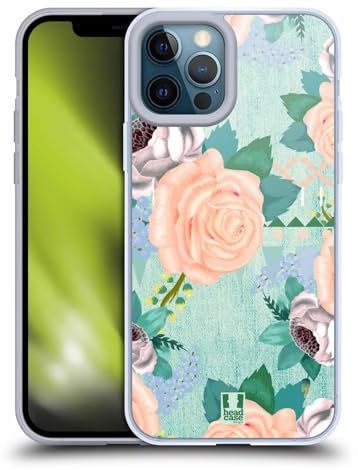 Head Case Designs Rosa Tenue Boccioli Estivi Custodia Cover in Morbido Gel Compatibile con Apple iPhone 12 PRO Max