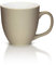 Mahlwerck Jumbotasse, Große Porzellan-Kaffeetasse mit matter Oberfläche, Soft-Sand, 400ml