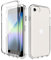 Leedia Handyhülle Kompatibel mit iPhone SE 2022 Hülle mit Eingebautem Displayschutz 360 Grad Transparent Stoßfest Schutzhülle Case für iPhone SE 2020/2022 / iPhone 8 4,7