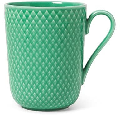 Lyngby Porcelæn Becher mit Henkel 33 cl Rhombe Color Mix & Match, grün