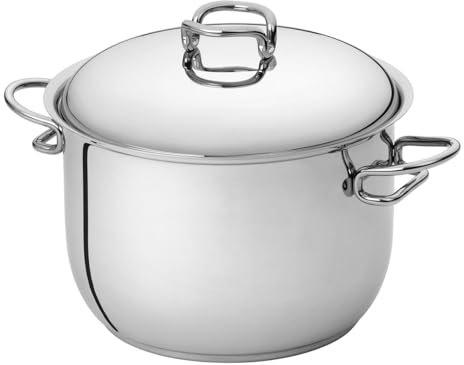 Serafino Zani Pentola in Acciaio inox 18/10 con Coperchio Linea Karen (16 cm)