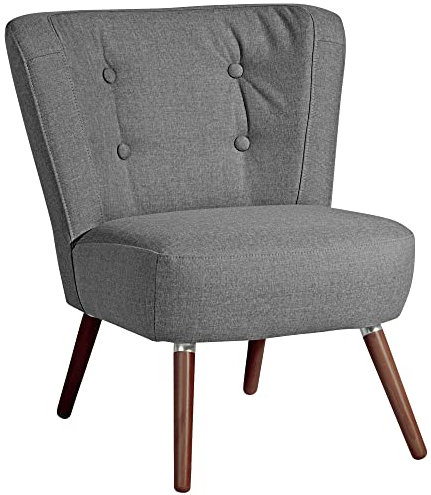 58 aufm Kessel Sessel Kassi Bezug Flachgewebe (Leinenoptik) Buche nussbaum dunkel/anthrazit 22337