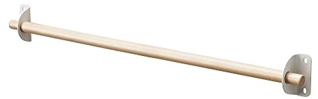 IKEA NEREBY Stange 60 cm Hellbraun Holz Handtuchstange