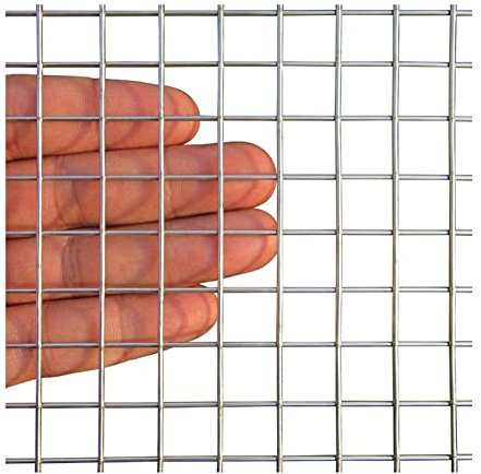 Treillis métallique soudé en acier inoxydable 304, tissu de quincaillerie de 1/2 pouce, idéal pour les armoires en maille de rongeurs de cages de bricolage de haute qualité, maille en acier inoxydable