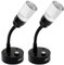 Dream Lighting Liseuse LED 12v Noir avec USB pour Camping Car Caravane Bateau Camper RV Spot Applique LED 12v Blanc Chaud 3000K Éclairage Intérieur 2W 100LM 2 Paquets