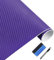 NewL Pellicola 3D in fibra di carbonio con rilascio d'aria, pellicola adesiva senza bolle, strumenti di montaggio inclusi (30 x 152 cm), viola