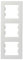 Schneider Electric Asfora EPH5810321D - Marco vertical para enchufes e interruptores (3 enchufes), color blanco