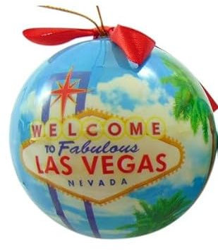 Las Vegas Schild Ornament Nevada Weihnachtsbaum Ball Dekoration Souvenir Urlaub Dekor