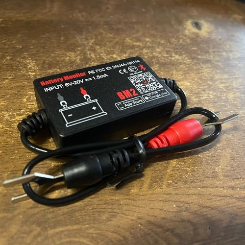GuliTech Bluetooth 12V Battery Monitor Quicklynks BM2 Car Battery Analyzer Test Battery Diagnostic Tool For Android IOS Phone(BM2)