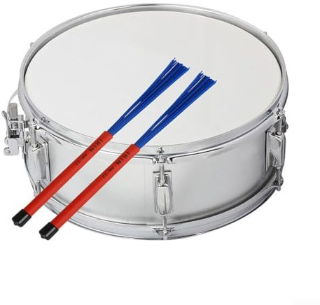 SPORTARC Einziehbare Trommelbürsten, Trommelbürsten, Hammerkopf-Trommelbürste, Drahttrommelbürsten für Jazz Cajon Drums Zubehör (AN22Blue)