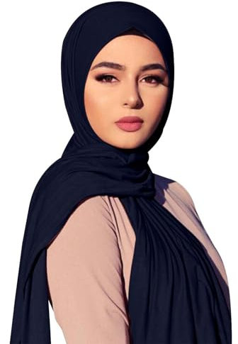 Beokeuioe Hijab Kopftuch Für Damen, Frauen Schal Kleider, Modern Kopftücher Weicher Jersey, Muslim Kleid Türkisch islamische Premium Gebetskopftuch, Umrah Geschenk Hijab