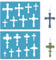 GORGECRAFT 2 Stil Kreuz-Ohrring-Herstellungsschablone Lederschmuck-Formvorlage Wiederverwendbare Christus-Schablonen Aus Kunststoff Vorlagen Für Ohrringe Schmuckherstellung DIY-Basteln Malen 13x9 cm