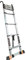 Teleskopleiter für 6 m/5 m/4 m//2 m Dachboden/Wohnmobil/Loft/Dachzelt/Wohnmobil, Teleskopleiter aus Aluminium mit abnehmbarem Haken und Stabilisatorstange