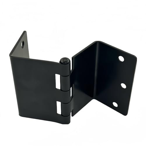 Expandable Swing Offset Door Hinge 3 Pack Matte Black 3.5 Inch 1/4 Radius Heavy Duty Smooth Opening Barrier-Free Access Rustproof Durable Easy Install Wide Jamb Clearance Residential Commercial Use