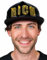 Baseball Cap Rich schwarz/Gold one Size