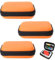3 Stück Spielkarten Box, Spielkarten Etui, Orange Spielkarten-Deck-Hülle, wasserdichte Spielkartenaufbewahrung, Tasche für Kartenspiele Langlebig Kartenbox Spielkarten (11.5 * 8 * 4cm)