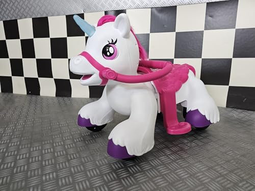 Poney licorne électrique 12 V pour enfant, 2-5 ans