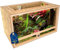 ITA Schildkröten Terrarium 120x60x60 cm mit Offenem Dach & Integriertem Hygrometer - Holzterrarium aus OSB-3 Platten - Terrarien für Schildkröte und andere Tierarten - EU Produkt