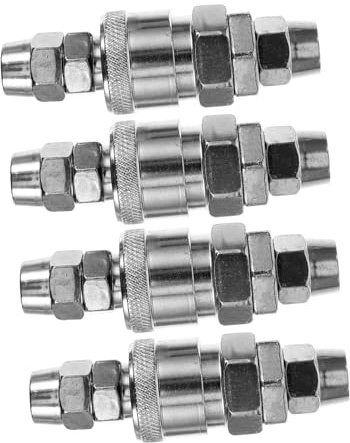 PAMINGONO 4stücke Luftanschluss Schnellkupplung Pneumatische Kupplung Schlauchkupplungen Pneumatische Fittings Schnellverbinder Typ c Luftkompressor-anschluss