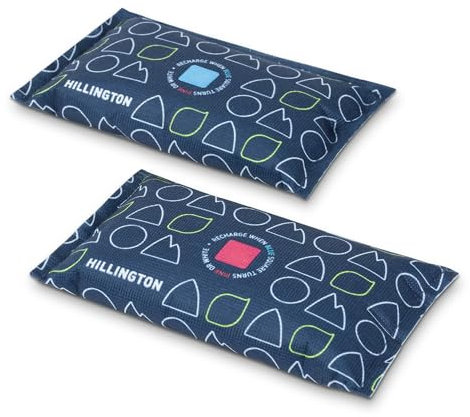 Hillington Reusable Car Dehumidifier Bags – 2 x 250g Moisture Absorbers for Interior Damp, Fog, and Condensation Control – Reusable Silica Gel Packs for Car, Home, Caravan, or Boat