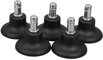 FELTECHELECTR 5stücke Fußrollen Für Bürostühle Feste Lenkrollen Aus Pu-material Einfache Installation Stabiler Sitz Schützend Für Böden Geeignet Für Büro Und Kosmetikstühle