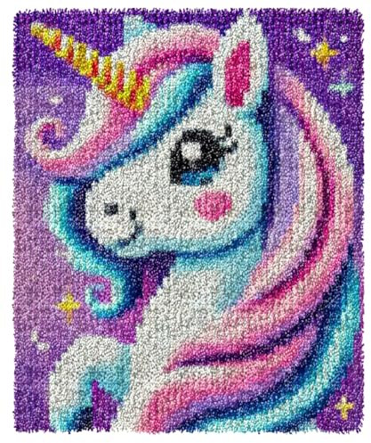 YOOTOM Latch Hook Rug Kits for Adult,Latch Hook Cussion DIY Handmade Embroidery Rug Making Kits,Latch Hook Kits 20x15in