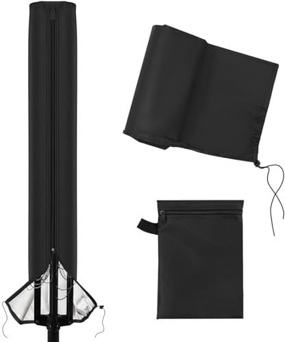 BODYA Wäschespinne Abdeckung für Wäschespinne mit Reißverschluss, 420D, strapazierfähig, wasserdicht, 165 x 16 x 16 cm