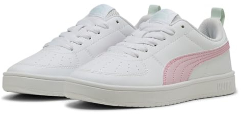 PUMA Rickie Jr Sneaker, White-Rose Mauve-Peaceful Blue, 37 EU