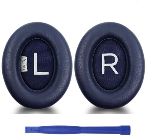 HRGTG Earpads Cushions for Bose 700 (NC700) Noise Cancelling Wireless Headphones, Replacement Ear Pads with Softer Leather, Luxurious Memory Foam, Added Thickness (Blue)