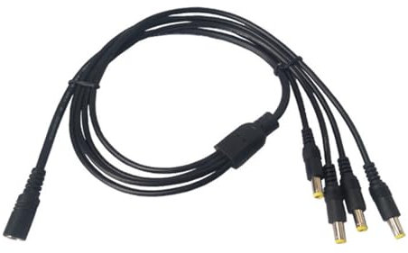 Duyeuau 2,5 x 5,5 mm 1 femelle vers 2/3/4/5/8/10 mâle câble répartiteur d'alimentation pour caméra de sécurité CCTV accessoires adaptateur d'alimentation