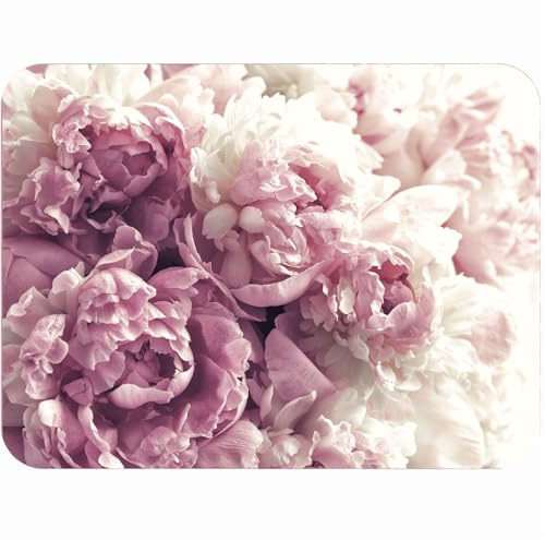 MG Design Set aus 4 Kork-Platzsets – Peony – 30 x 40 cm – hitzebeständig & abwischbar, mit Korkrückseite