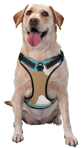 Chow-Chow-Hund, Haustiergeschirr, Verstellbares reflektierendes Hundegeschirr, Haustierleinenweste,S