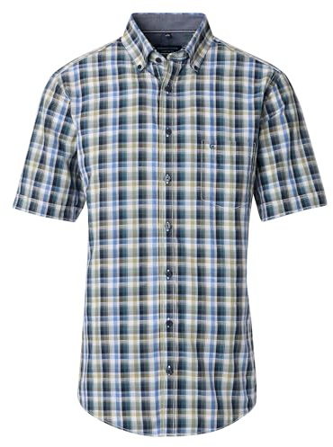 CASAMODA Freizeithemd Kurzarm kariert Comfort Fit