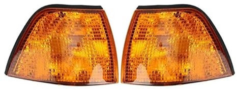 HPTOUY 2Pcs Auto Ecke Licht Ohne Birne Blinker Anzeige for BMW E36 Limousine 1992-1998