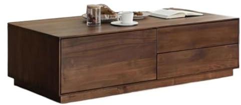 Beistelltisch Sofa Retro Couchtisch, Nordisch, Massivholz Teetisch, kleine Wohnung, moderner rechteckiger, einfacher Aufbewahrungsschrank Wohnzimmer Couchtisch(130cm)