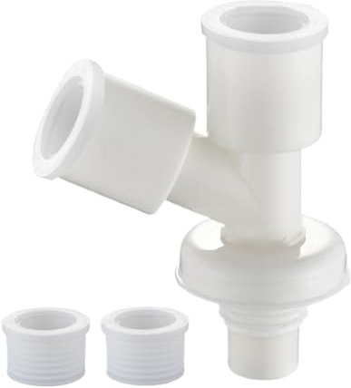 Ablaufschlauchverbinder | Waschmaschinen Schläuche Verbinder | Bodengeräte Stecker | Auslaufsicherer Waschmaschinen-Auslaufrohrverteiler | Ideal für Waschmaschine, Waschbecken, Waschbecken