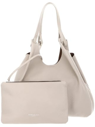 Gianni CHIARINI Leder Shopper Schultertasche Dua Shopping Bag Lamb - Castoro hellgrau