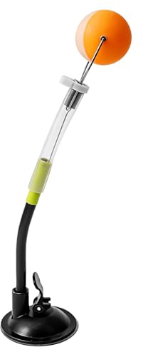 Demlaka Entrenador de tenis de mesa, 30 cm, entrenador de ping pong, máquina de entrenamiento de bola de rebote rápido fijo, ABS ajustable, tetina de tenis de mesa para entrenamiento de tenis de mesa