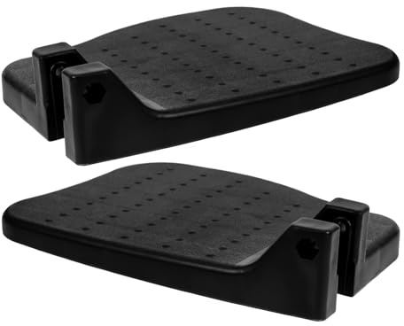 QUMIIRITY 1 Paar Robuste Rollstuhl Fußstützen aus Pp mit Stützstangendesign Installieren Entlasten die Kraft für Rollstuhlnutzer Altersgruppen