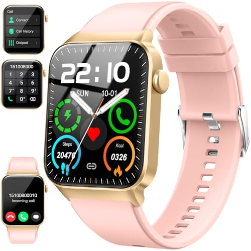 Smart Watch for Women Men, 1.85 HD Screen Smartwatch Bluetooth Answer | Make Call, 110+ Sports Activity Tracker Heart Rate/Sleep Monitor/Pedometer, IP68 Waterproof Fitness Watch for Android iOS