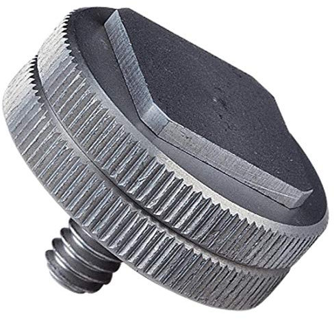 Hama Aufsteckfuß für Aufnahmezubehör, Gewinde 1/4, Schwarz