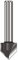ENT 12052 Fraise en V pour Fraise en pointe Carbure, Queue (S) 8 mm, Diamètre (D) 19,05 mm, NL 15,9 mm, E 90°, SL 32 mm