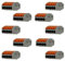 REV 0508574555 Kabelklemmen, 10x Verbindungsklemmen 5-fach, 400VAC, 32A 0,08-4 mm², grau