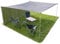 ET 6x4 Meter Garten Camping Schattentuch Sandkasten Sonnenschutz halbdurchlässig