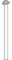 Element System 4 Stück Stahlrohrfüße rund, Tischbeine, Möbelfüße inklusive Anschraubplatte, Länge 110 cm, Durchmesser 60 mm, 4 Farben, 6 Abmessungen, weiß, 11102-00066
