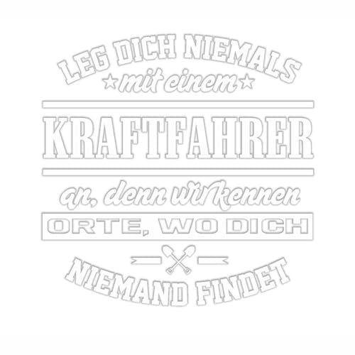 Aufkleber Wetterfest KRAFTFAHRER 9 cm oder 40cm LKW Trucker Ferhnfahrer