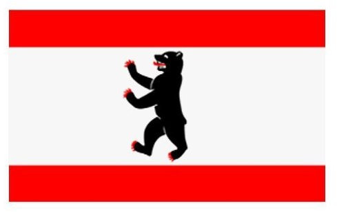 Flagge 150x90 cm Berlin
